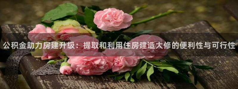 富联娱乐平台登录网址：公积金助力房建升级：提取和利用住房建造大修的便利性与可行性