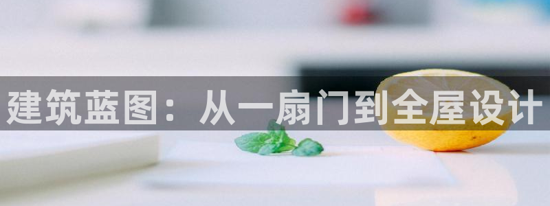 富联娱乐注册教判官333OO：建筑蓝图：从一扇门到全屋设计